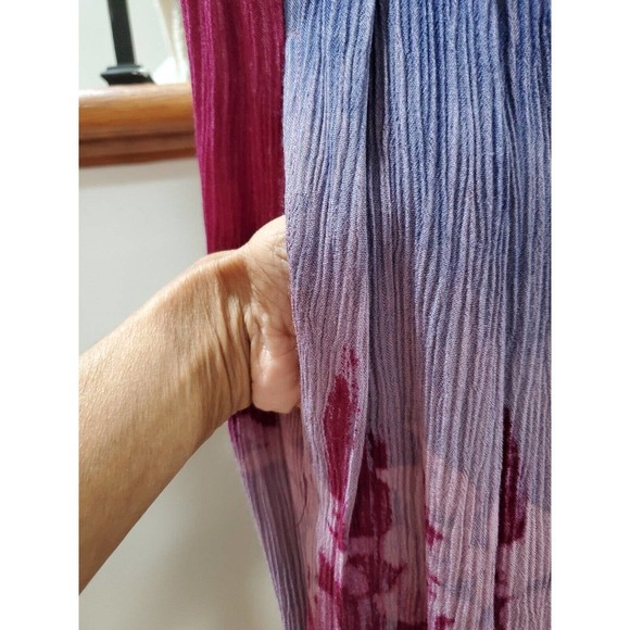 Mina Collection Womens Multicolor Tie Dye 100% Rayon Pull On Harem Pant M - Picture 6 of 13